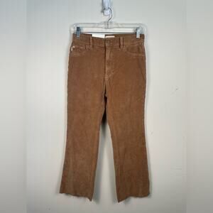 DL1961 Bridget‎ Boot Pants Women 27 Teddy Taupe NWT High Rise Corduroy Crop